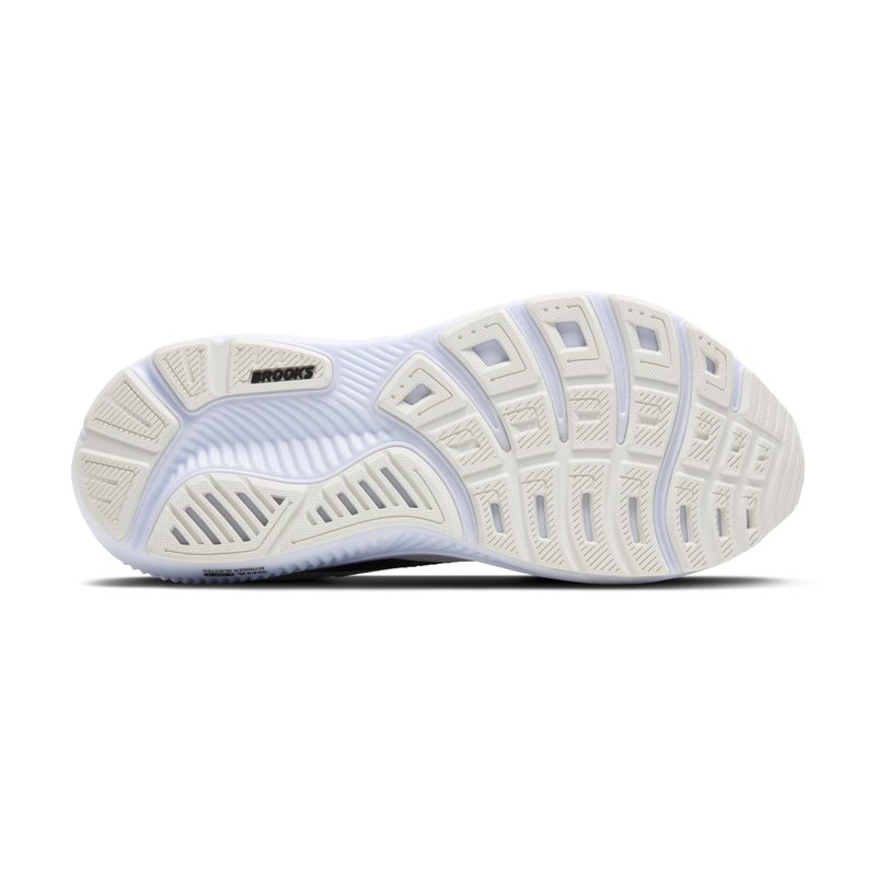 Brooks Women’s Ghost 17 Neutral Running Shoe - White/Black/Rose Gold - 6 Medium