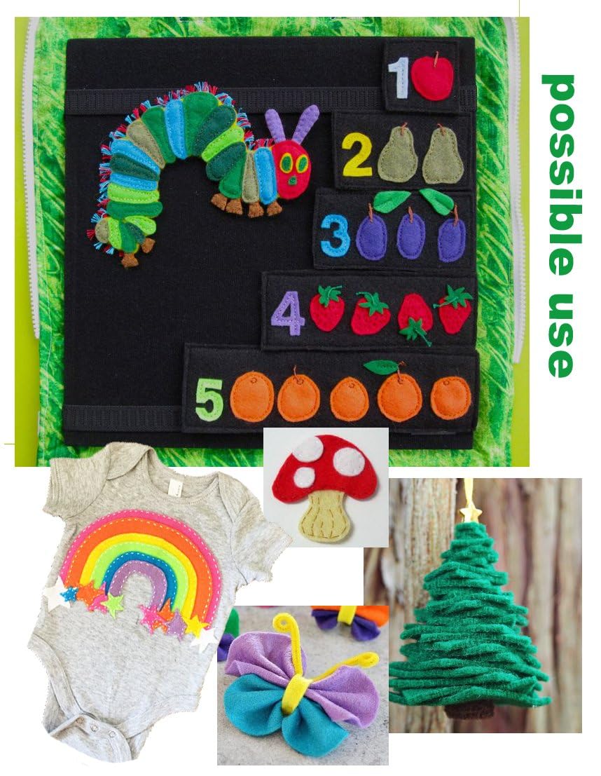 Fabric Felt Sheets for Crafts 9x12.Acrylic Sheets Art and Craft Material.Fabric Craft Supplies,Gift Wrapping Supplies,Sewing,Halloween Costumes-6PC Red Felt Paper