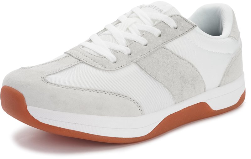 WHITIN Women's Zero Drop Wide Width Toe Box Training Road Running Shoes Size 8 Ladies Footwear Non Slip Casual Walking Workout Sneakers Grey 39