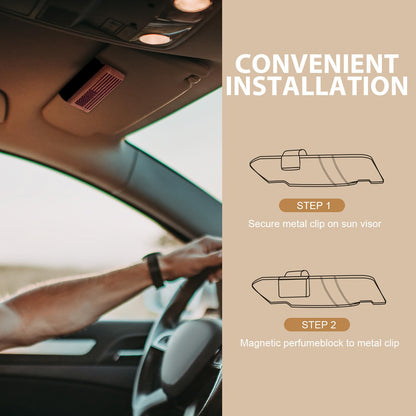 AirPurelle Car Air Freshener with Woody Citrus Scent-90+ Days Long Lasting