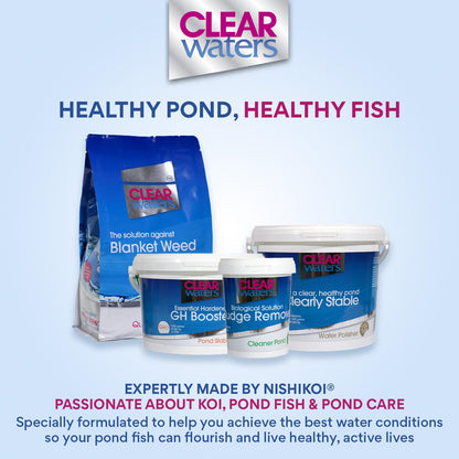 ClearWaters Blanket Weed Treatment for Ponds – 1L Bucket to Treat 10,000 / Maintain 80,000L – Quick Action Pond Weed Treament for Blanket Weed – Pond Cleaner Safe for Fish and Wildlife