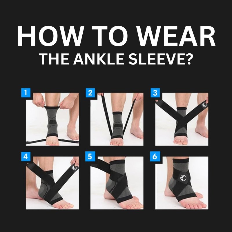 Koprez Plantar Fasciitis Sleeve - Plantar Fasciitis Relief, Plantar Fasciitis Socks, Ankle Compression Sleeve, Ankle Support for Women, Plantar Fasciitis Brace, Ankle Sleeve, Ankle Support Men
