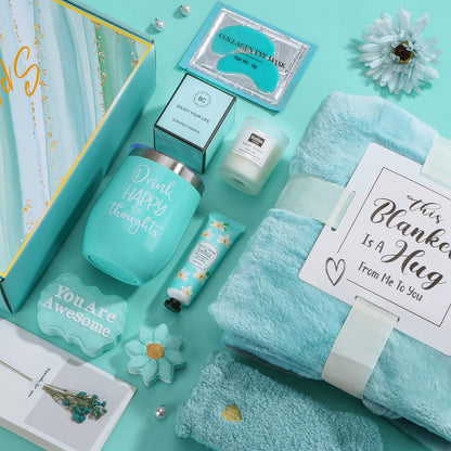 Birthday Gifts for Women Self Care Gift Set, Get Well Soon Gift Baskets for Women Care Package, Unique Relaxing Spa Christmas Gifts for Mom, Sister, Wife,Her, Best Friend, Grandma