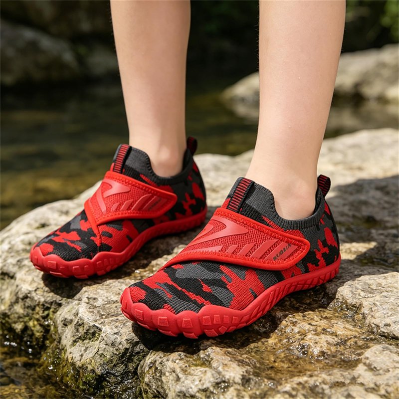 KUBUA Water Shoes for Kids Boys Girls Beach Swim Pool Multifunctional Aqua Shoes Quick Dry Lightweight Toddler Little Big Kid Red 8 Toddler