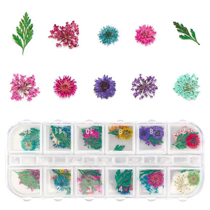 Gartful 4 Boxes Dried Flowers for Resin, 48 Styles Natural 3D Applique Flowers DIY Craft Supplies, Resin Epoxy Casting Fillers for Silicone Molds, Nail Arts, Handmade Projects, Decoration Accessories