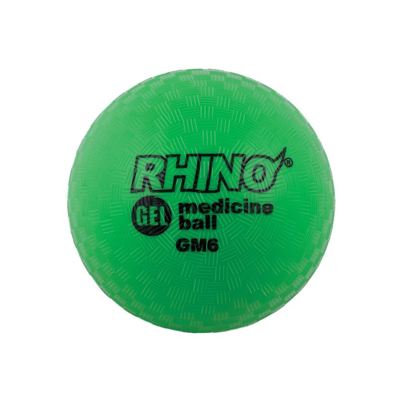 Champion Sports Rhino Gel Filled Medicine Ball (Green 7 lbs)
