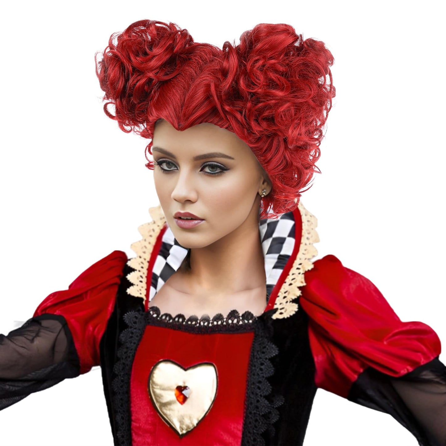 MUPUL Halloween Costume Wigs For Women (Red/Queen)