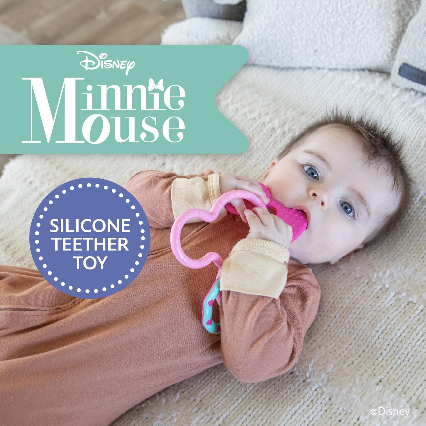 Disney Baby Minnie Mouse Teething Ring Toy (79676)