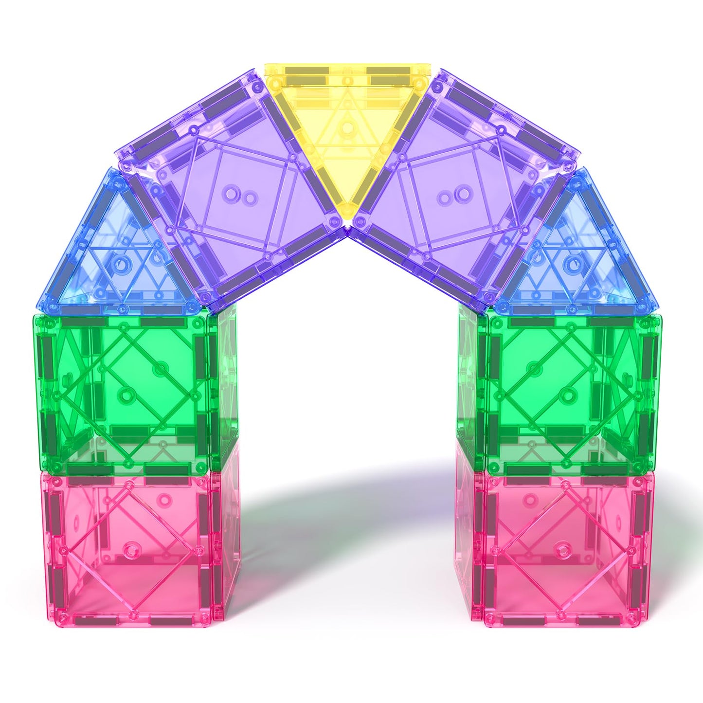 Soyee Magnetic Tiles Toddler Toys Magnetic Building Blocks for Kids Ages 3-12 STEM Educational Toys for Girls & Boys Sensory Play for Preschool Learning Birthday Toddler Xmas Gifts