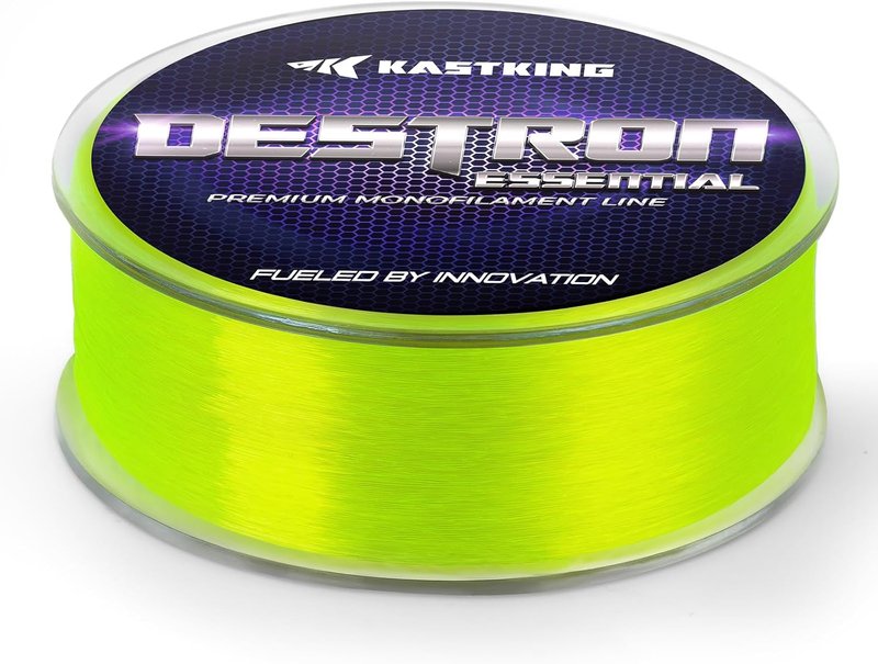 KastKing Destron Monofilament Fishing Line - High Strength, Low Memory, Advanced Polymer Coating | Fresh & Saltwater Use