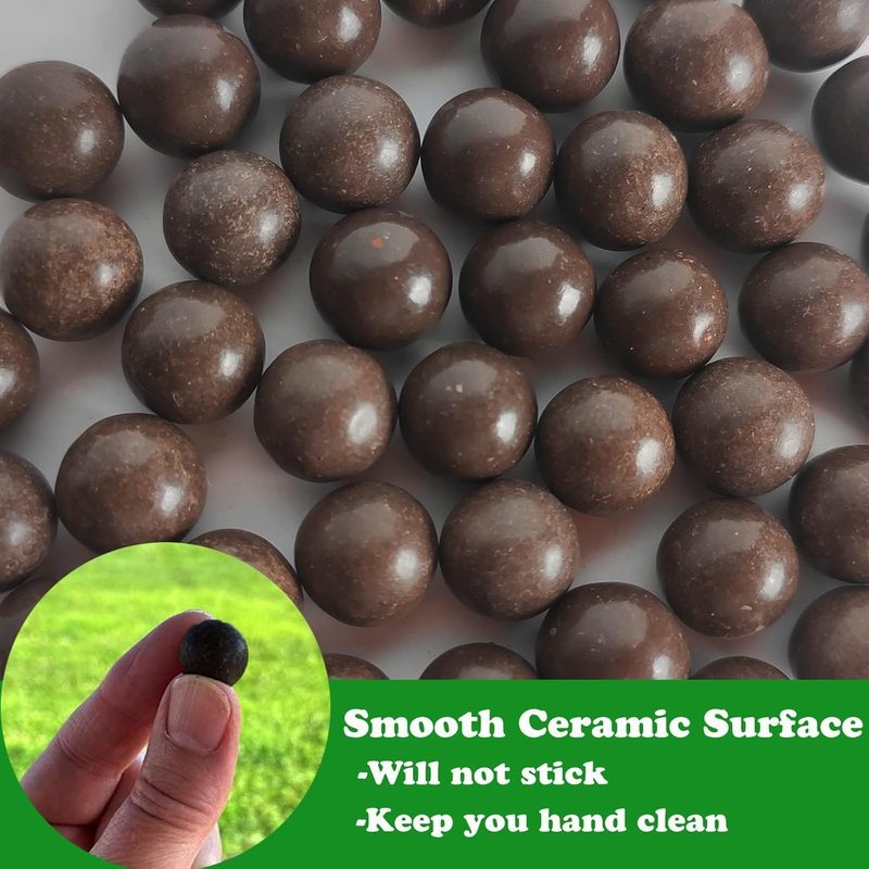 Biodegradable Clay Slingshot Ammo Balls - 1/2 Inch (12mm - 13mm) for Hunting & Target Practice