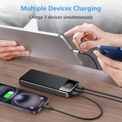 Power Bank Fast Charging 26800mAh, Portable Charger PD22.5W, PD3.0 QC4.0 USB-C/USB-A Output, Phone Battery Pack for iPhone 16 15 14 13 Plus Pro Max Mini, Glaxy