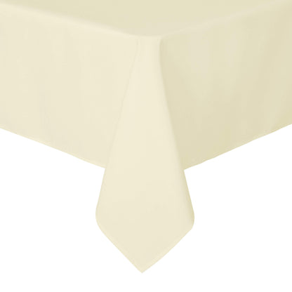 sancua Square Tablecloth - 54 x 54 Inch - Stain and Wrinkle Resistant Washable Polyester Table Cloth, Decorative Fabric Table Cover for Dining Tables, Buffet Parties and Camping, Beige
