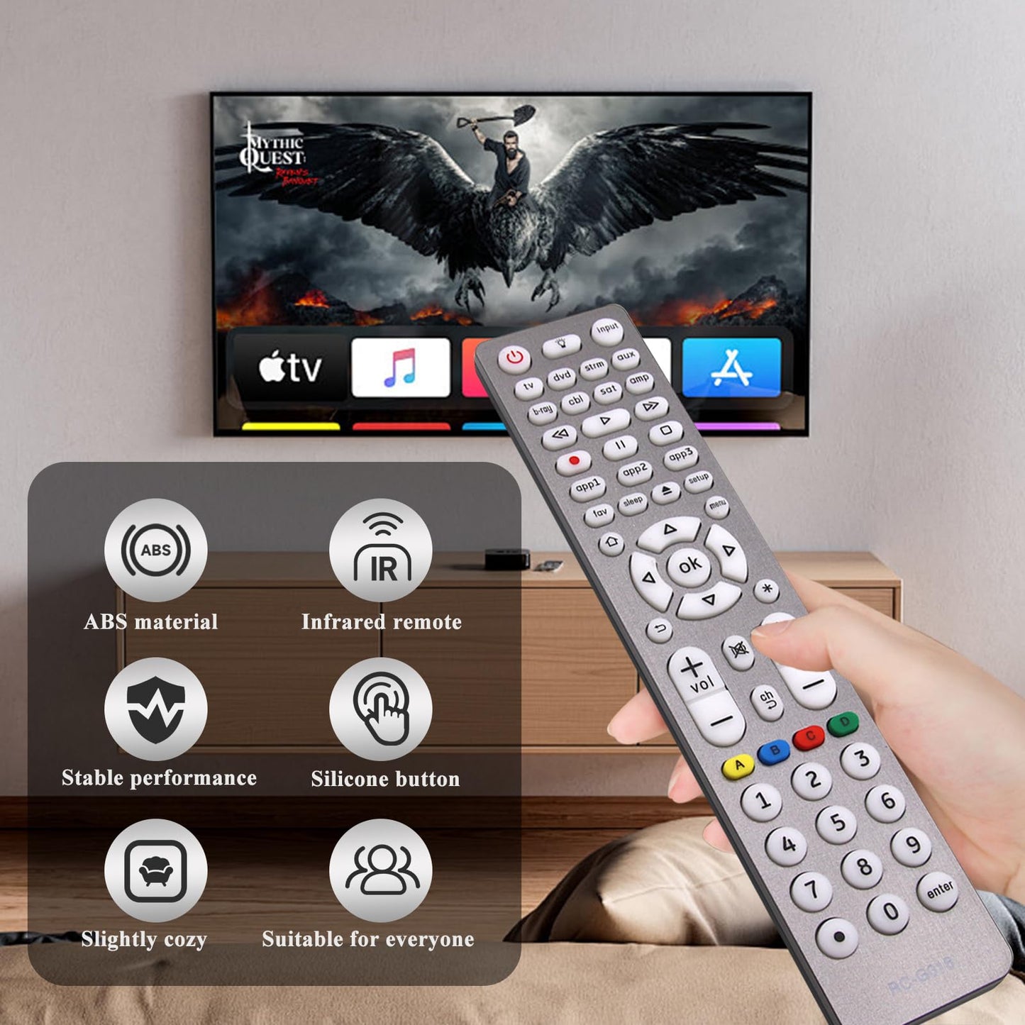 Voice Magic TV Remote for LG Smart TV 2019-2021 AKB75855501 Replace LG Magic Remote Control AN-MR20GA AN-MR19BA with Pointer Function