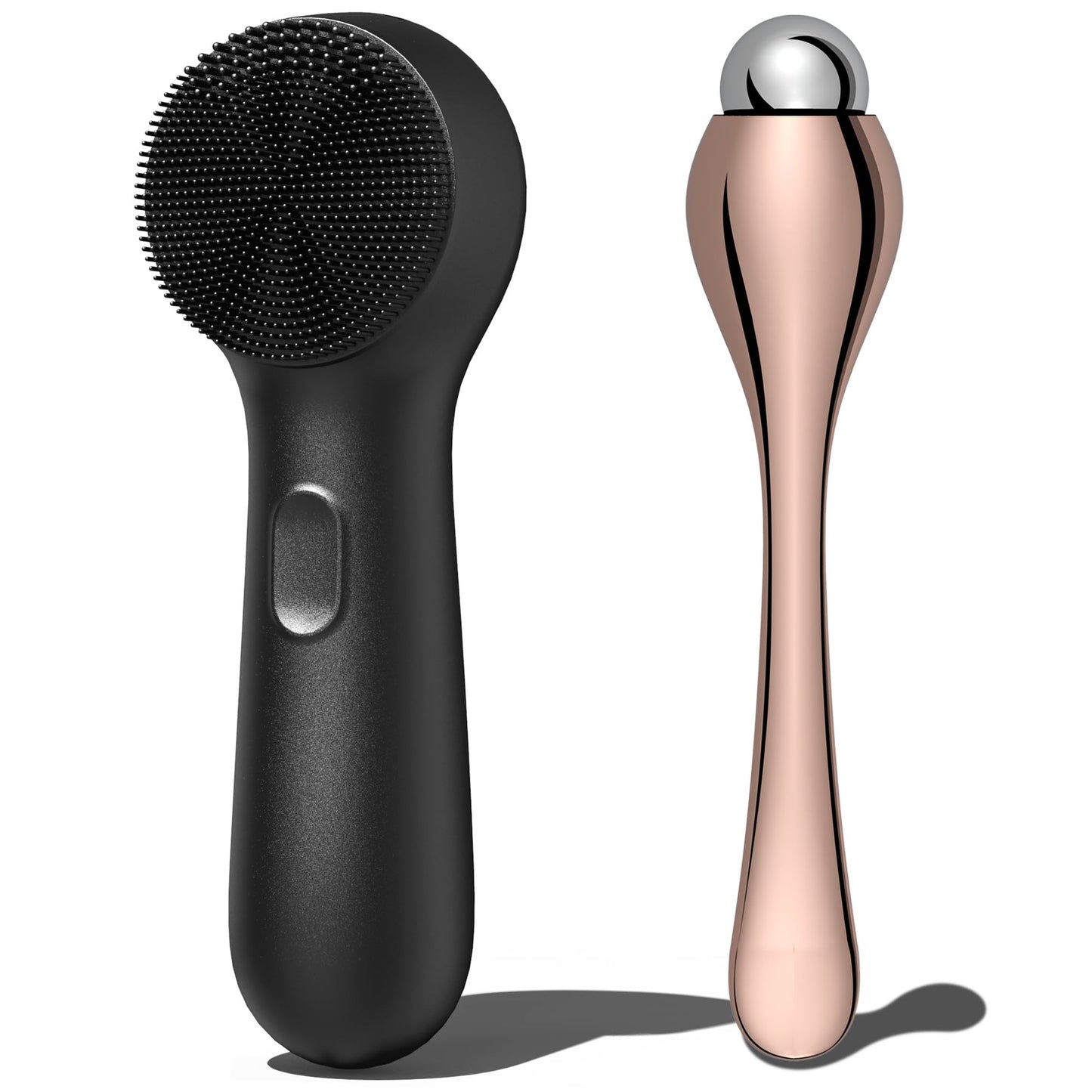 Silicone Face Scrubber, NågraCoola CLIE 2.0 Facial Cleansing Brush, Rechargeable, Waterproof Face Scrub Brush for Cleansing, Exfoliating, Massaging, Electric Facial Exfoliator for Women & Men - Black