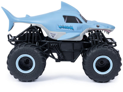 Monster Jam, Official Megalodon Remote Control Monster Truck, 1:24 Scale, 2.4 GHz, for Ages 4 and Up