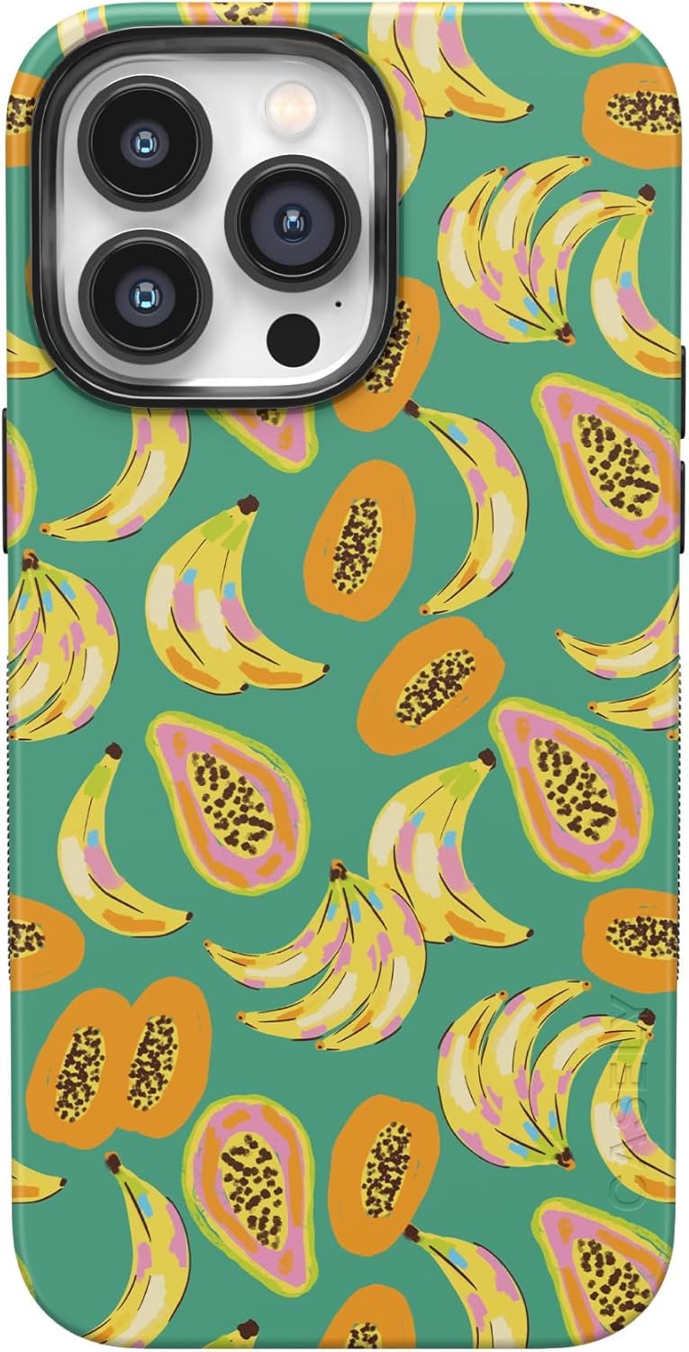 Casely iPhone 14 Pro Case | Opposites Attract | Day & Night Mountains | Compatible with MagSafe | Bold Protective Design