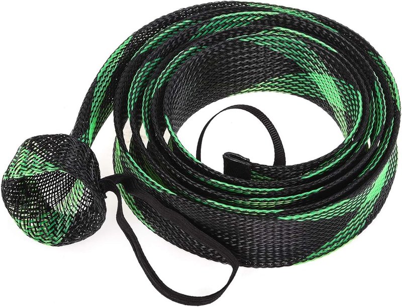 Fishing Rod Sock Sleeve Cover - 10 Pcs Braided Mesh Protector for 190cm/74.8in Rods | Ideal for Fly, Spinning, and Casting