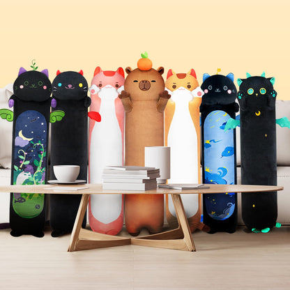 Mewaii 20in Long Plush Capybara Body Pillow, Cute Capybara Stuffed Animals Soft Plushies, Squishy Big Cuddle Pillow Toys Gift for Girls