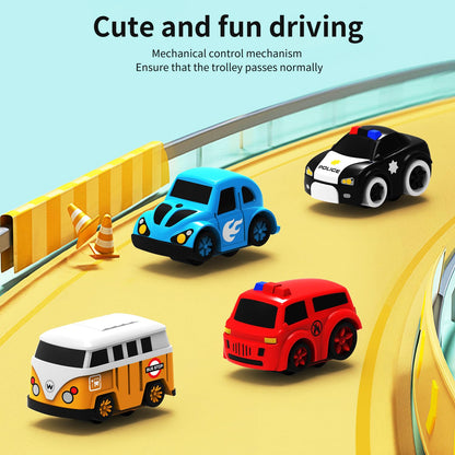 TODARRUN Car Adventure Toy, City Rescue Preschool Educational Toy Vehicle Parent-Child Interactive Racing Kids Toy, Toddler Car Toys for 3 4 5 6 7 8 Year Old Car Track Gifts for Kids