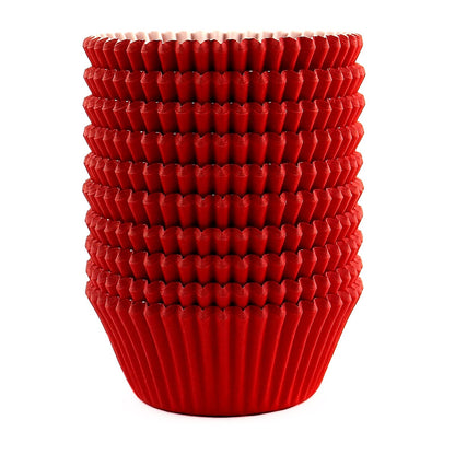 Eoonfirst Standard Size Baking Cups New Year Party Cupcake Liners 200 Pcs (Red)