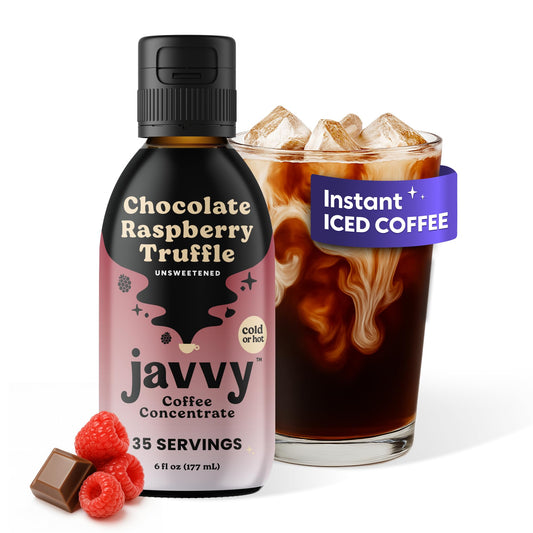 Coffee Concentrate - Limited Release Flavors - Cold Brew Coffee, Perfect for Hot or Iced Instant Coffees, Hot Drinks, Cold Brew Concentrate, 35 Servings - Chocolate Raspberry Truffle