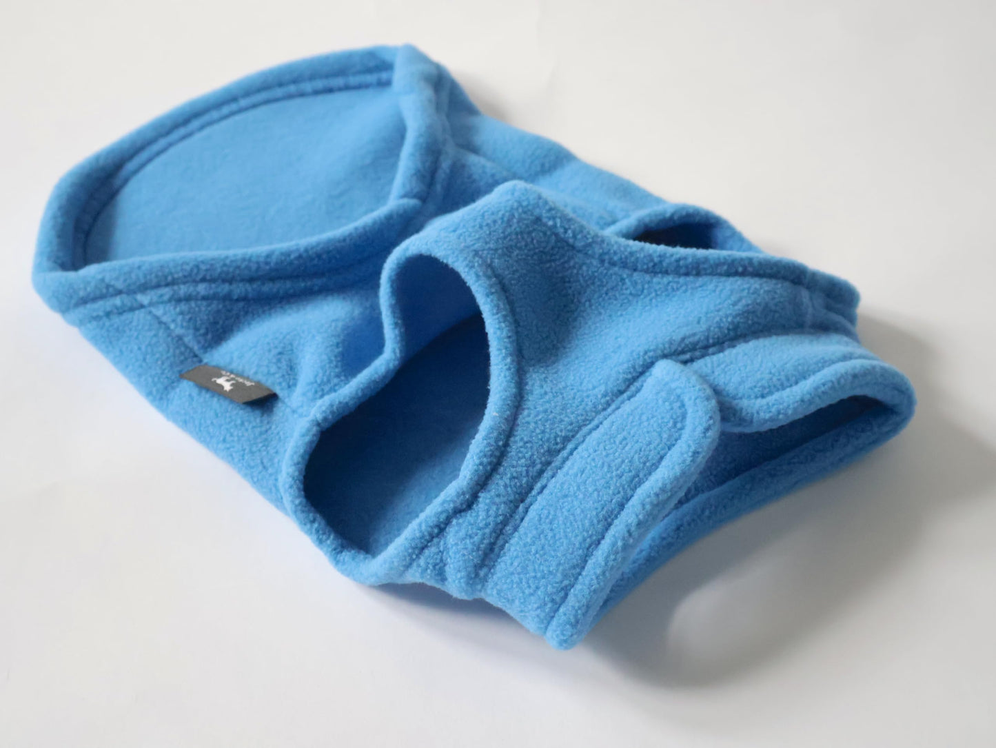 JACKO & CO - Fleece Vest Sweater with Leash Ring - Soft Lightweight Breathable for Puppies Small Medium Dogs, Kitten, Cats, Chihuahua - Warm for Fall/Autumn/Winter (Blue, XL (17-25lbs))