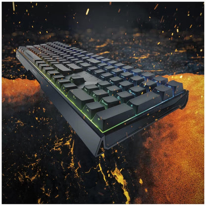 Cherry MX Board 3.0 S Wired Mechanical Keyboard | Front Face Lettering | RGB Lighting | Aluminum Housing MX Red Silent Switches for Gaming and Office