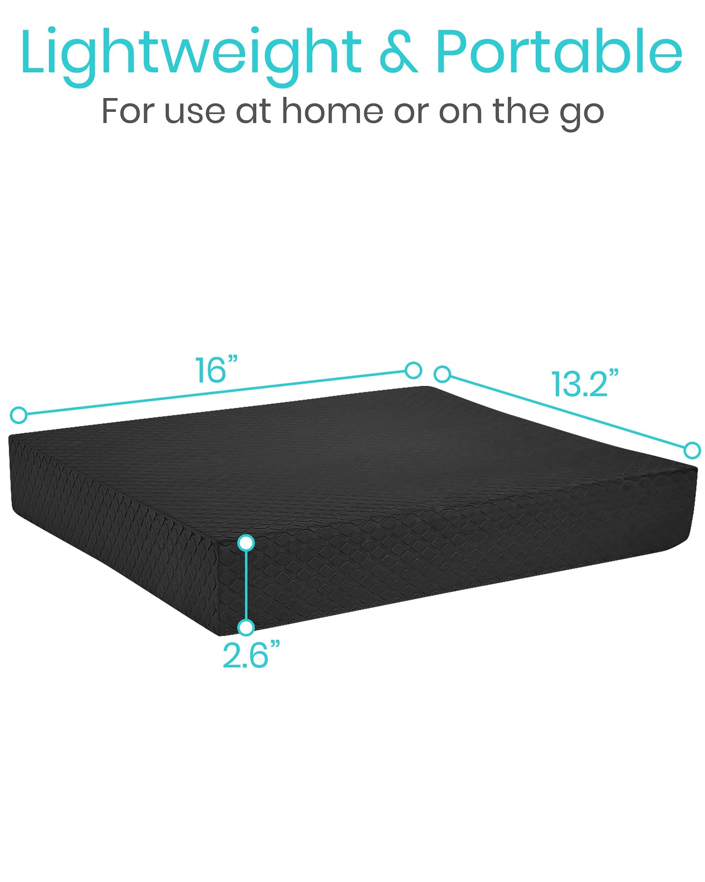 Vive Balance Pad - Foam Large Yoga Mat Trainer for Physical Therapy, Stability Workout, Knee and Ankle Exercise, Strength Training, Rehab - Chair Cushion for Adults, Kids, and Travel