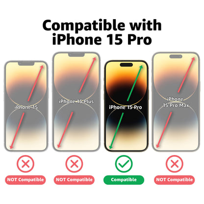 Casely iPhone 16, iPhone 15 Premium Tempered Glass Screen Protector