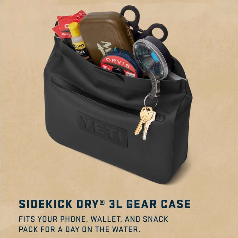 YETI Sidekick Dry 3L Gear Case, Black Forest Green