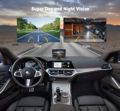 Backup Camera, JPP Embedded Rear View Camera, Waterproof Camera LED Night Vision Reverse Camera for Truck, Car, Travel Trailer