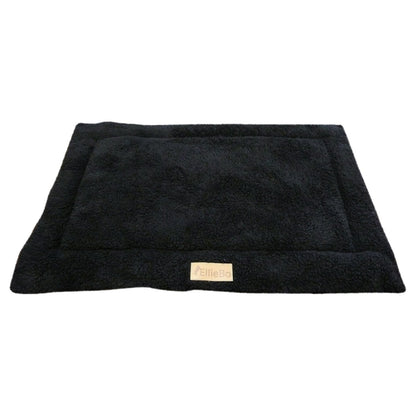 Ellie-Bo Large Black Sherpa Fleece Mat for 36-inch Dog Cage