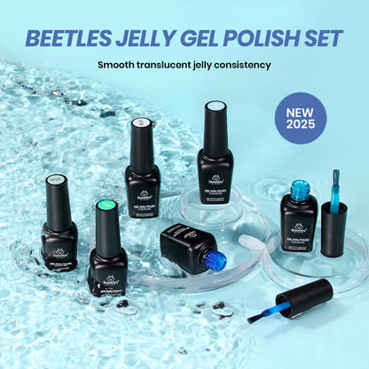 Beetles Halloween Gel Nail Polish Set – Wicked Mystic 8 Colors Gel Polish Kit, Gold Silver Black Green Blue Cat Eye Purple Red Glitter with Nail Art Accessories UV LED Soak Off Manicure Gift for Women