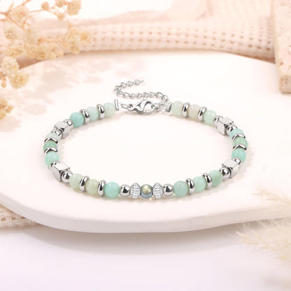 JoycuFF Best Friend Birthday Gifts for Women, Valentines Mothers Day Ideas Gifts for Best Friend Bestie Friendship Bracelet, Christmas Unique Present Amazonite Moonstone Bracelets