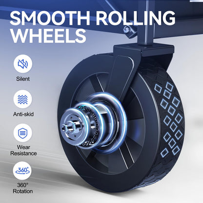 Collapsible Foldable Wagon, Foldig Wagon with Wheel Heavy Duty with 180lbs Weight Capacity Lightweight Utility Camping Cart for Groceries Garden Beach Sports Fishing (Black)