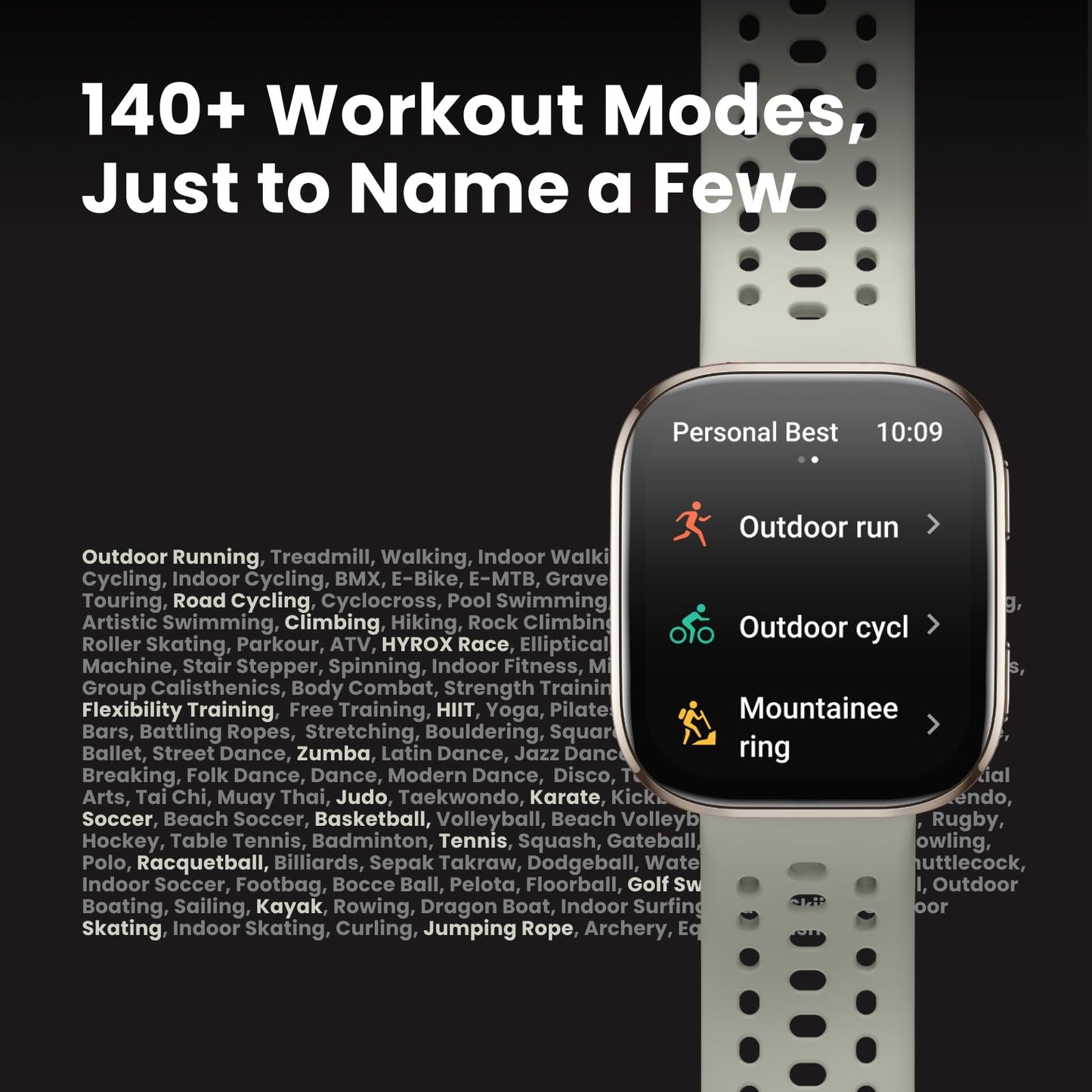 Amazfit Bip 6 Smart Watch 46mm, 14 Day Battery, 1.97" AMOLED Display, GPS & Free Maps, AI, Bluetooth Call & Text, Health, Fitness & Sleep Tracker, 140+ Workout Modes, 5 ATM Water-Resistance, Black