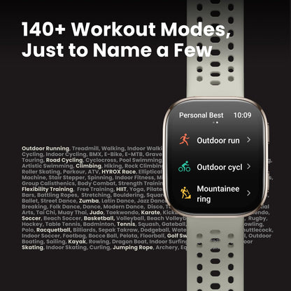 Amazfit Bip 6 Smart Watch 46mm, 14 Day Battery, 1.97" AMOLED Display, GPS & Free Maps, AI, Bluetooth Call & Text, Health, Fitness & Sleep Tracker, 140+ Workout Modes, 5 ATM Water-Resistance, Black