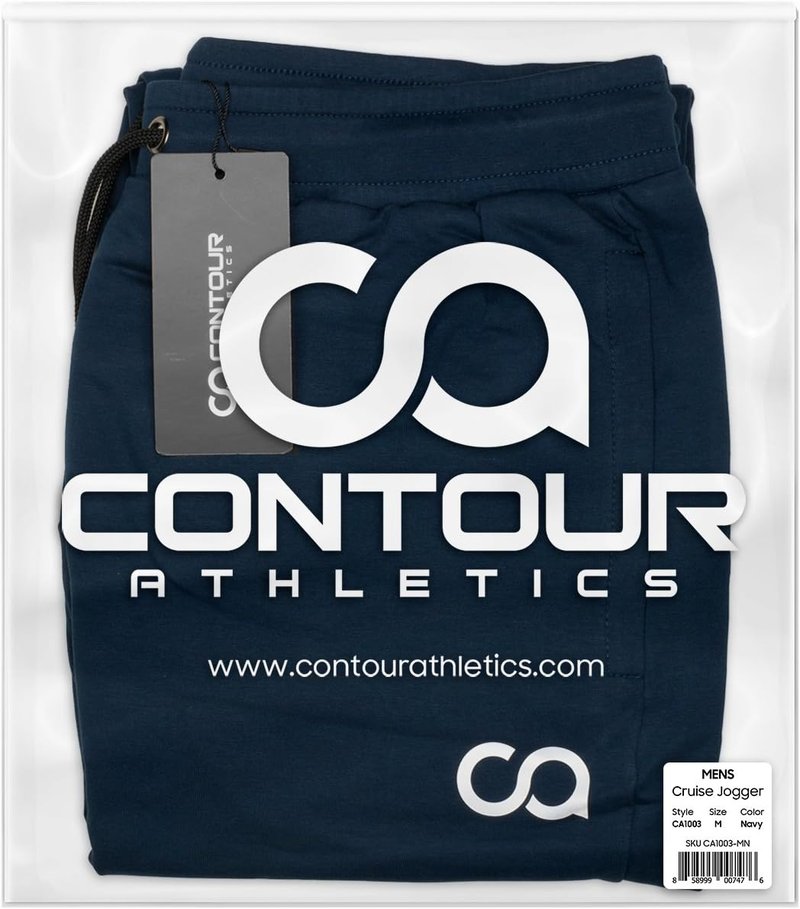 Men’s Slim Fit Contour Sweatpants with Zipper Pockets | Comfortable Joggers for Workouts