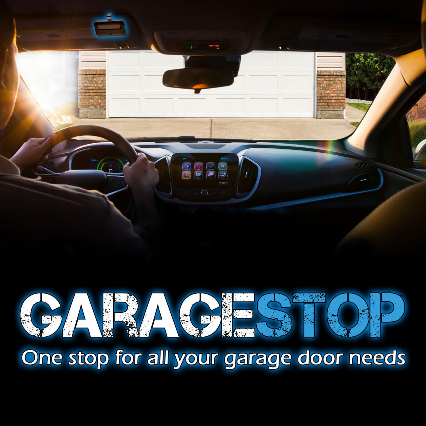 Garage Stop for 877LM Liftmaster Garage Door Keypad, fits Chamberlain Craftsman Wireless Garage Door Opener Keypad, 2011 to Present (Yellow Learn Button), New Matte Black Design