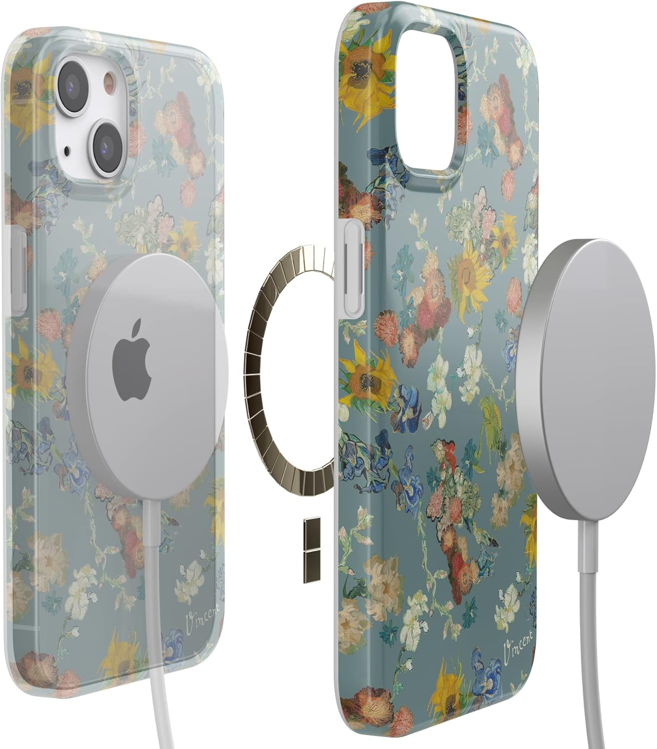 Casely iPhone 13 Case | Field of Flowers | Pastel Floral | Compatible with MagSafe | Classic Ultra Slim Design