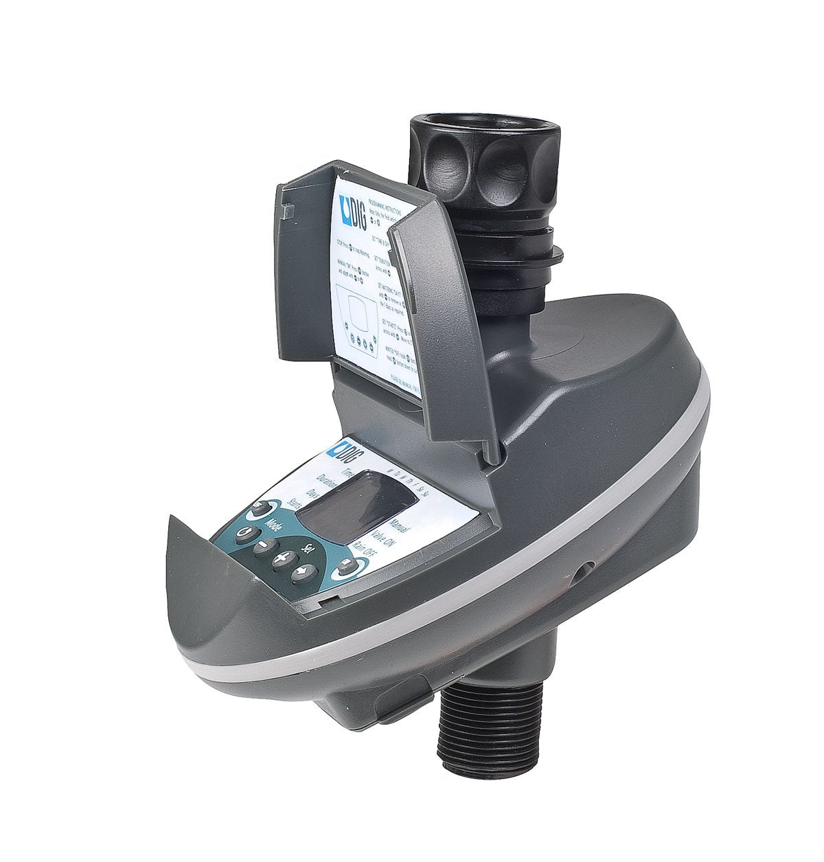 DIG, B09D 3/4” Single Outlet Hose End Programmable Timer for Home Gardens and patios