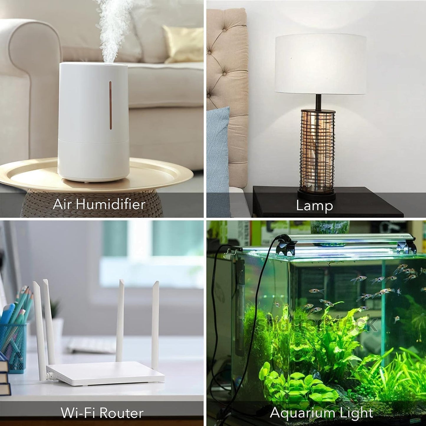 HBN Outlet Timer for Electrical Outlets Indoor, 24 Hour Mechanical Light Timers for Lamps, Dual 2-Prong Plug-in Outlets, 15-Minute Intervals, Heavy Duty Daily Cycle, 2 Pack