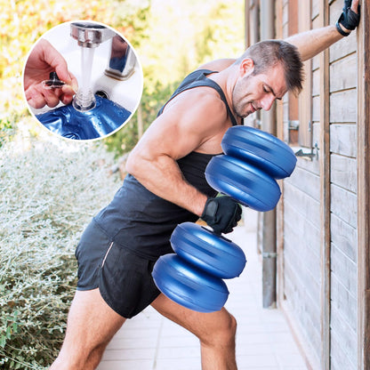Water Filled Dumbbells Set - Water Filled Weights - Portable Travel Weights - Weights Adjustable Dumbbells - Portable Fitness Equipment - Strength Training - Fitness and Shaping