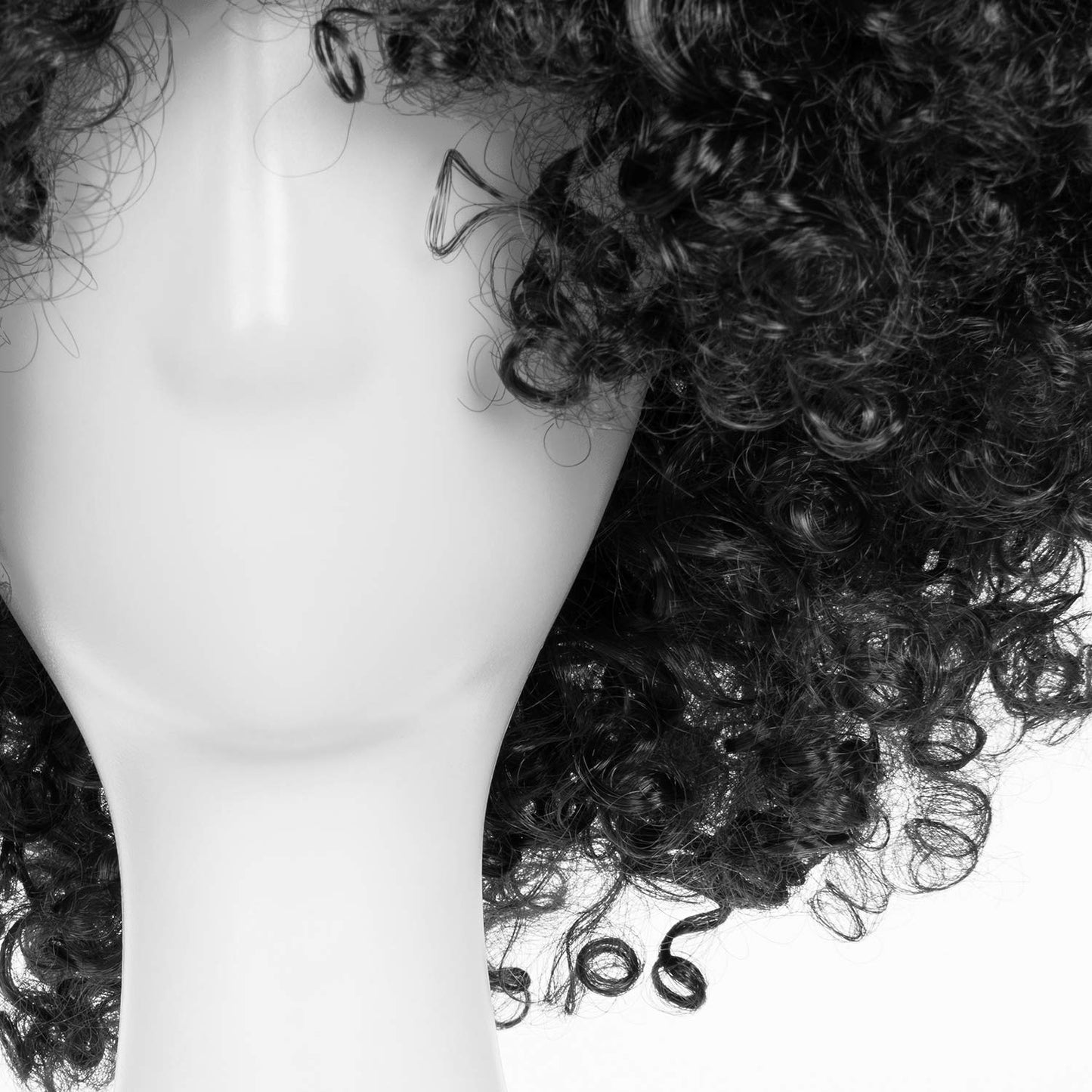 Joy Join Unisex Short Fluffy Afro Funny Wigs for Halloween,Holiday Party Clown Costume (Black)