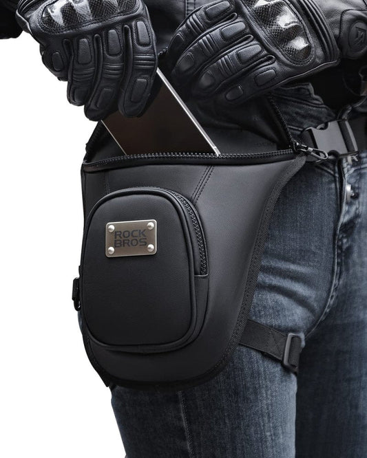 ROCKBROS Drop Leg Bag for Men Women - Motorcycle Thigh Bag with Removable Leg Harness for Hiking, Climbing, Cycling, Fishing, Riding, Travel