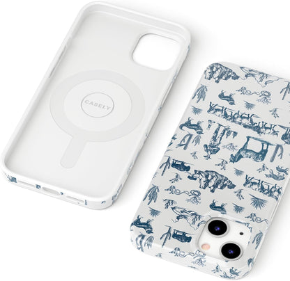 Casely iPhone 14 Case | Fit Check | Neutral Checkerboard | Compatible with MagSafe | Classic Ultra Slim Design