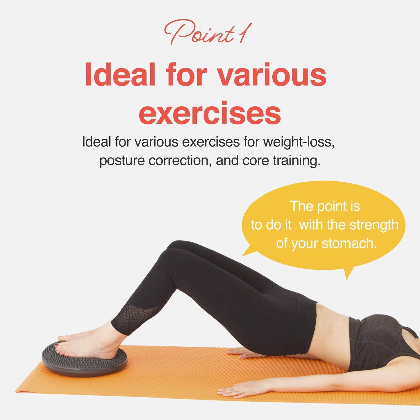 Balance Disc comes with an Air Pump Exercise Wobble Cushion for Stability Workout 1 PC (Light Green)