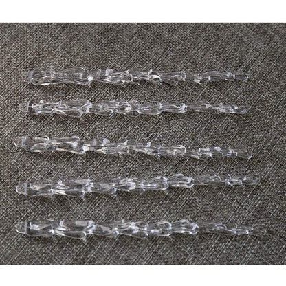 25 pcs icicles Ornament Set - ToBeIT Christmas Decoration Acrylic Clear icicles Set (25pcs Icicle Ornament)