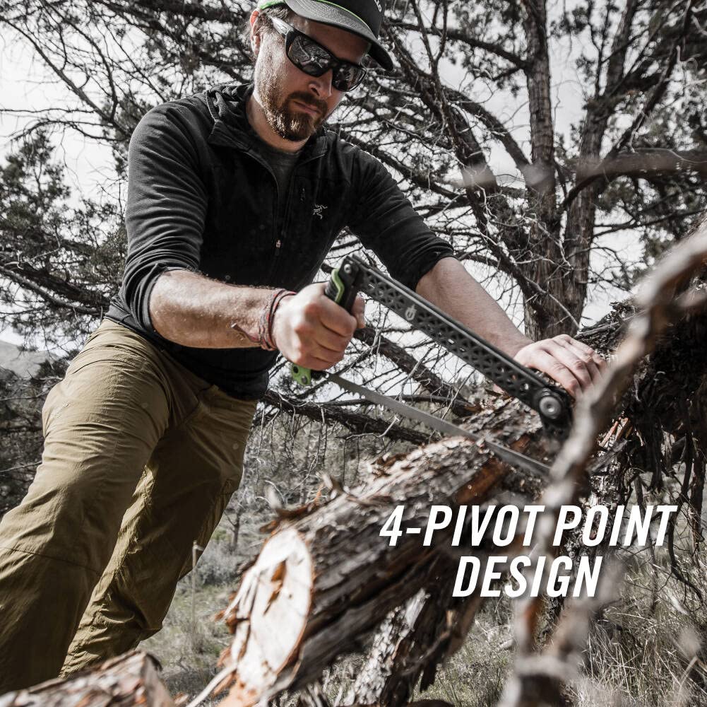 Gerber Freescape Camp Saw Folding Hand Saw for Backpacking Hiking Camping Pruning and Bushcraft, 12" Blade